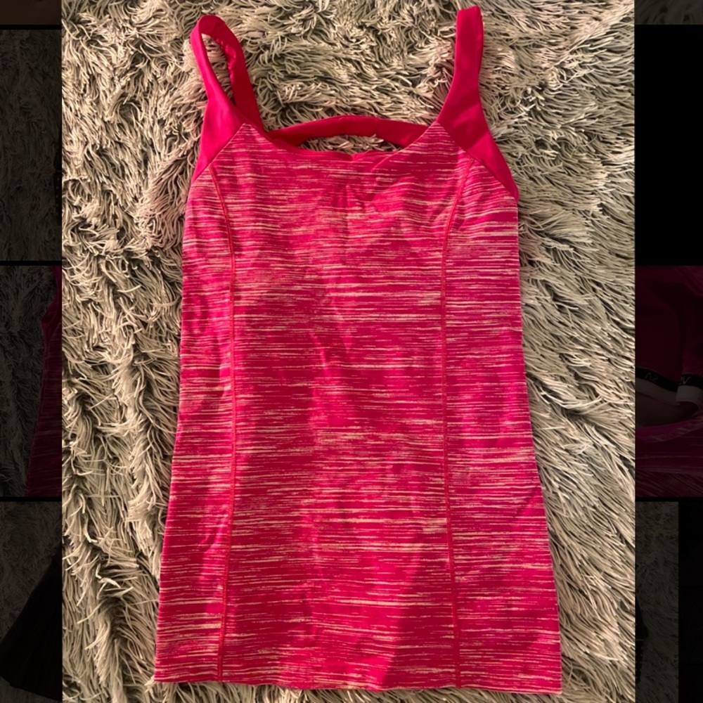 Hot pink VS sports top w/ bra